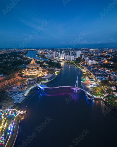 Sarawak River, Kuching, Sarawak, Borneo, Malaysia, Southeast Asia, Asia