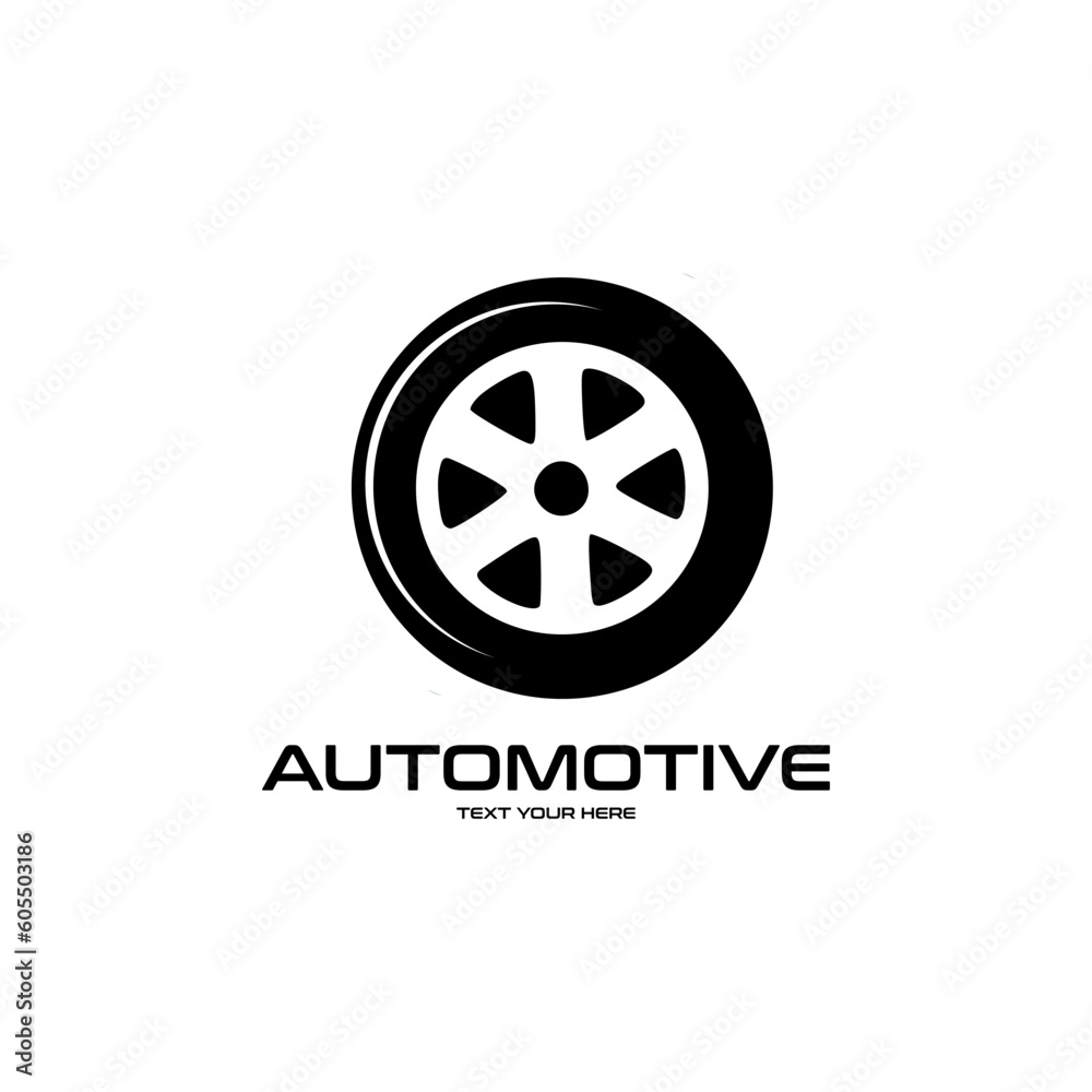 O Letter tire vector logo template. This font suitable for automotive business.