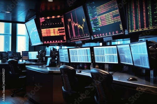 Wallpaper Mural Trading Monitors: Unleashing the Power of Data, generative AI Torontodigital.ca