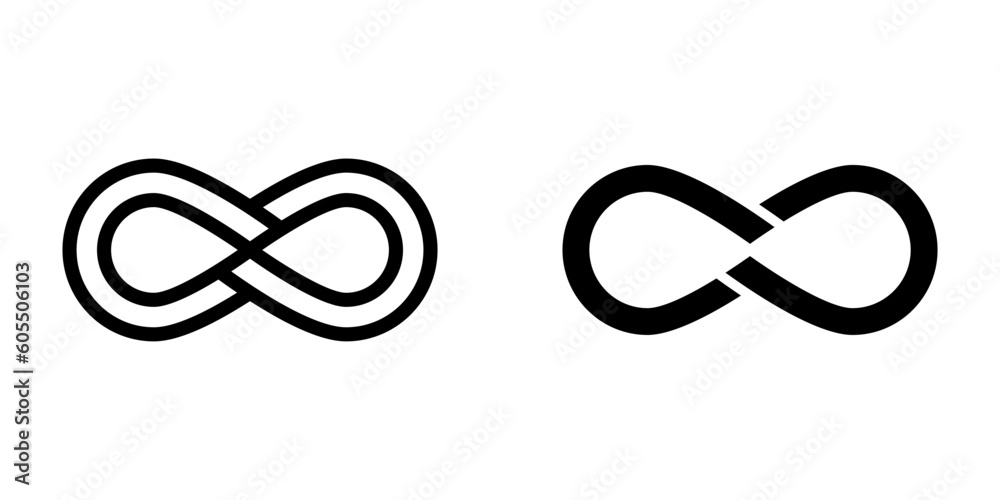 Infinity icon. sign for mobile concept and web design. vector illustration Infinity icon. sign for mobile concept and web design. vector illustration
