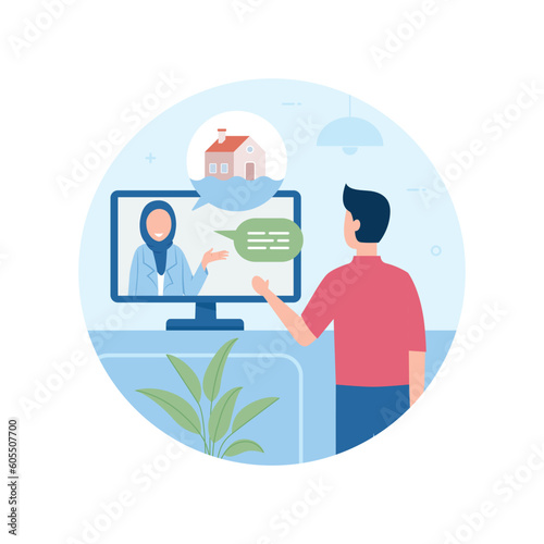 Stay informed on local news. Flood safety tips vector illustration