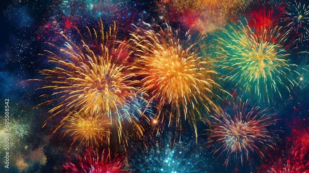夜空に舞う花火の魔法 No.012 | The Enchanting Magic of Dancing Fireworks Generative AI 夜空に舞う花火の魔法 No.012 | The Enchanting Magic of Dancing Fireworks Generative AI