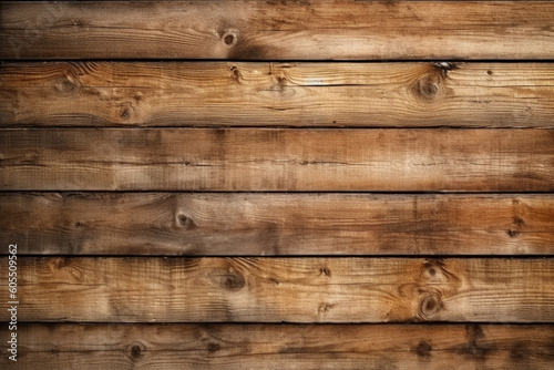 Vintage timber board with striped pattern, ideal for rustic backgrounds Generative AI photo