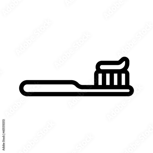 Toothbrush icon. sign for mobile concept and web design. vector illustration