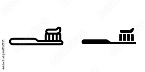 Toothbrush icon. sign for mobile concept and web design. vector illustration