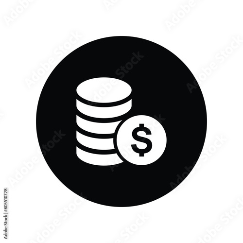 coin money, income, earnings business icon vector