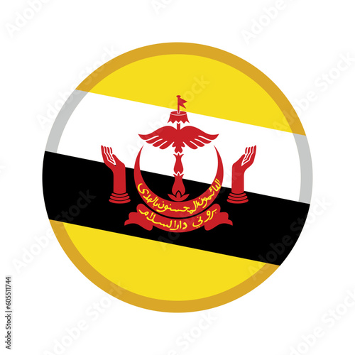 Brunei Circle Flag photo