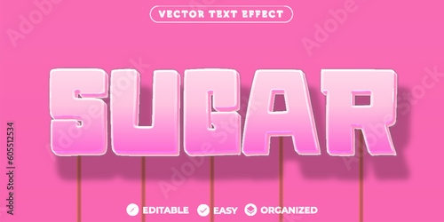 Sugar Text Effect,Fully Editable Font Text Effect