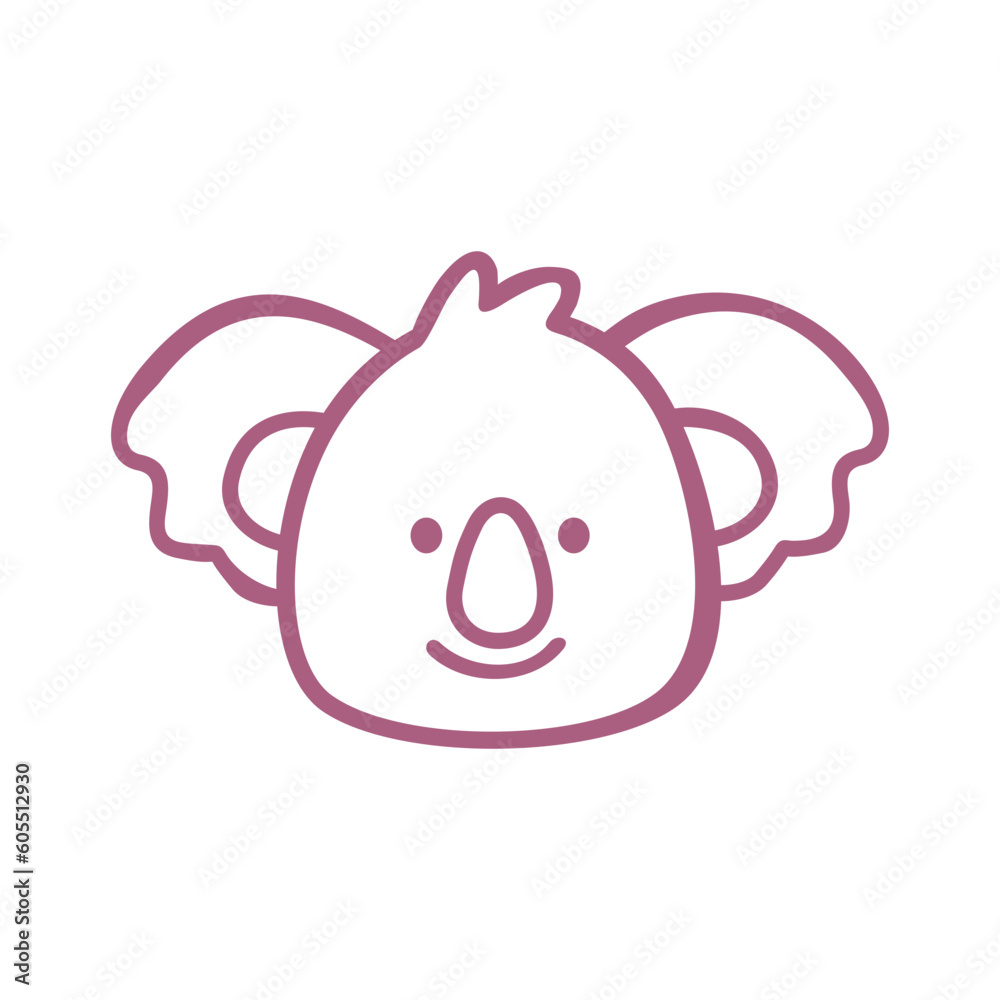 Koala Head Doodle