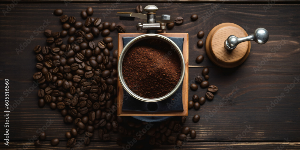 manual hand crank coffee grinder with fresh ground beans manual hand crank coffee grinder with fresh ground beans