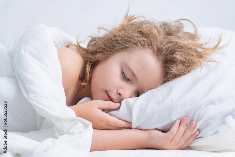 Sweet sleep. Child sleeping on bed at home. Bedtime, kid sleeps. Child boy asleep on soft pillow with blanket. Sweet sleep. Child sleeping on bed at home. Bedtime, kid sleeps. Child boy asleep on soft pillow with blanket.