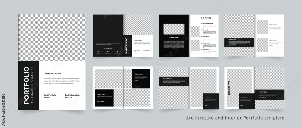 Architecture portfolio template design or interior portfolio Architecture portfolio template design or interior portfolio