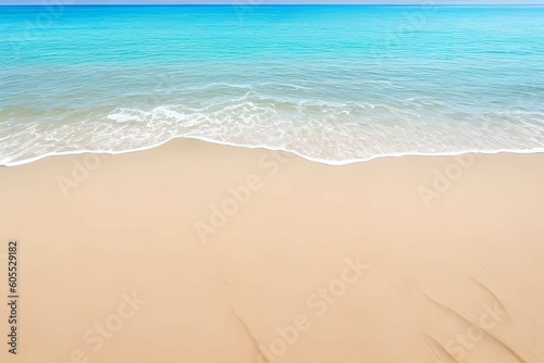 ビーチに打ち寄せる波の素材、背景