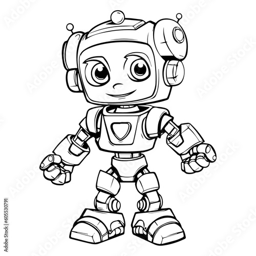 Sleek and futuristic full-body cute robot with a polished metallic exterior, powerful presence, embodying advanced technology and innovation
