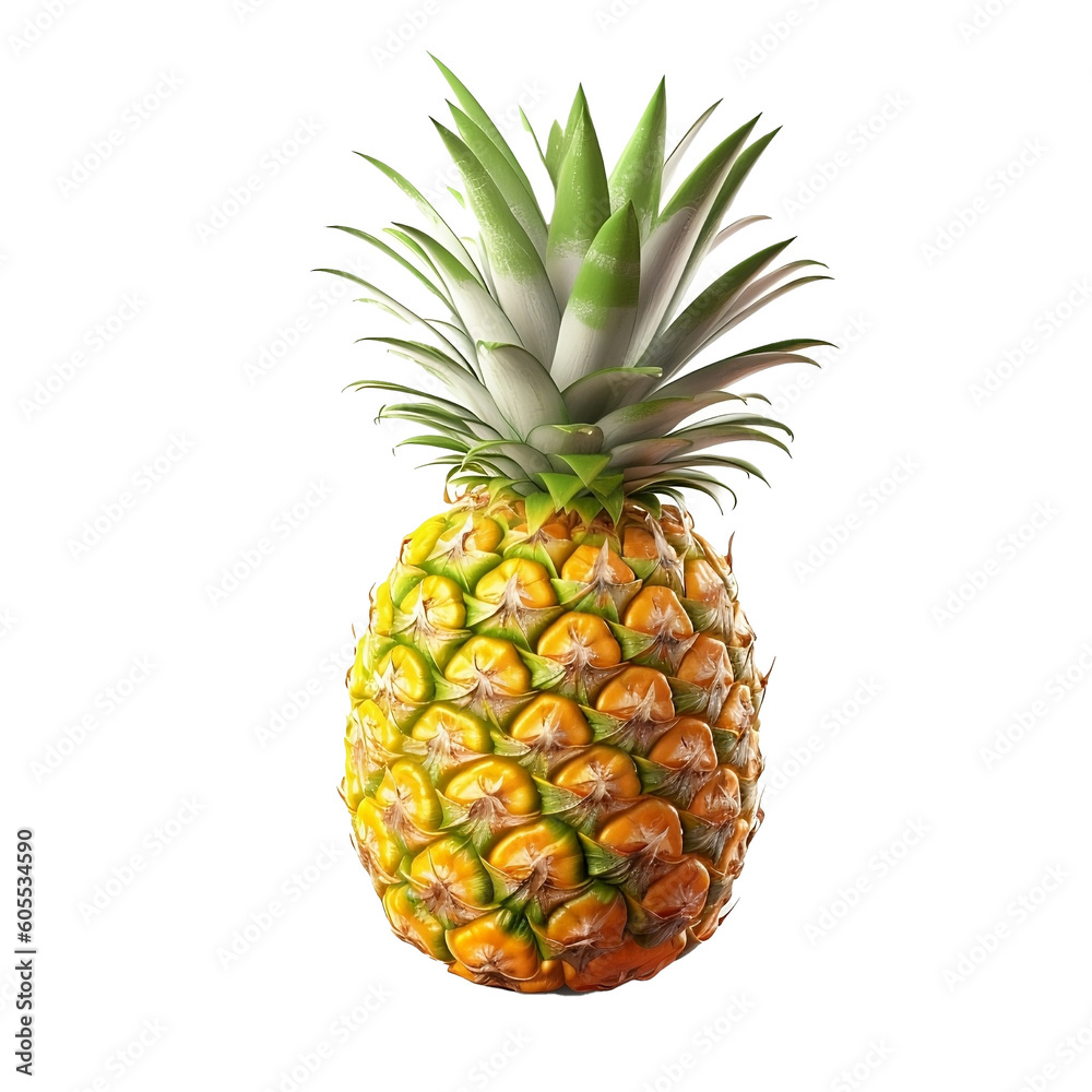 Fototapeta premium pineapple isolated on white