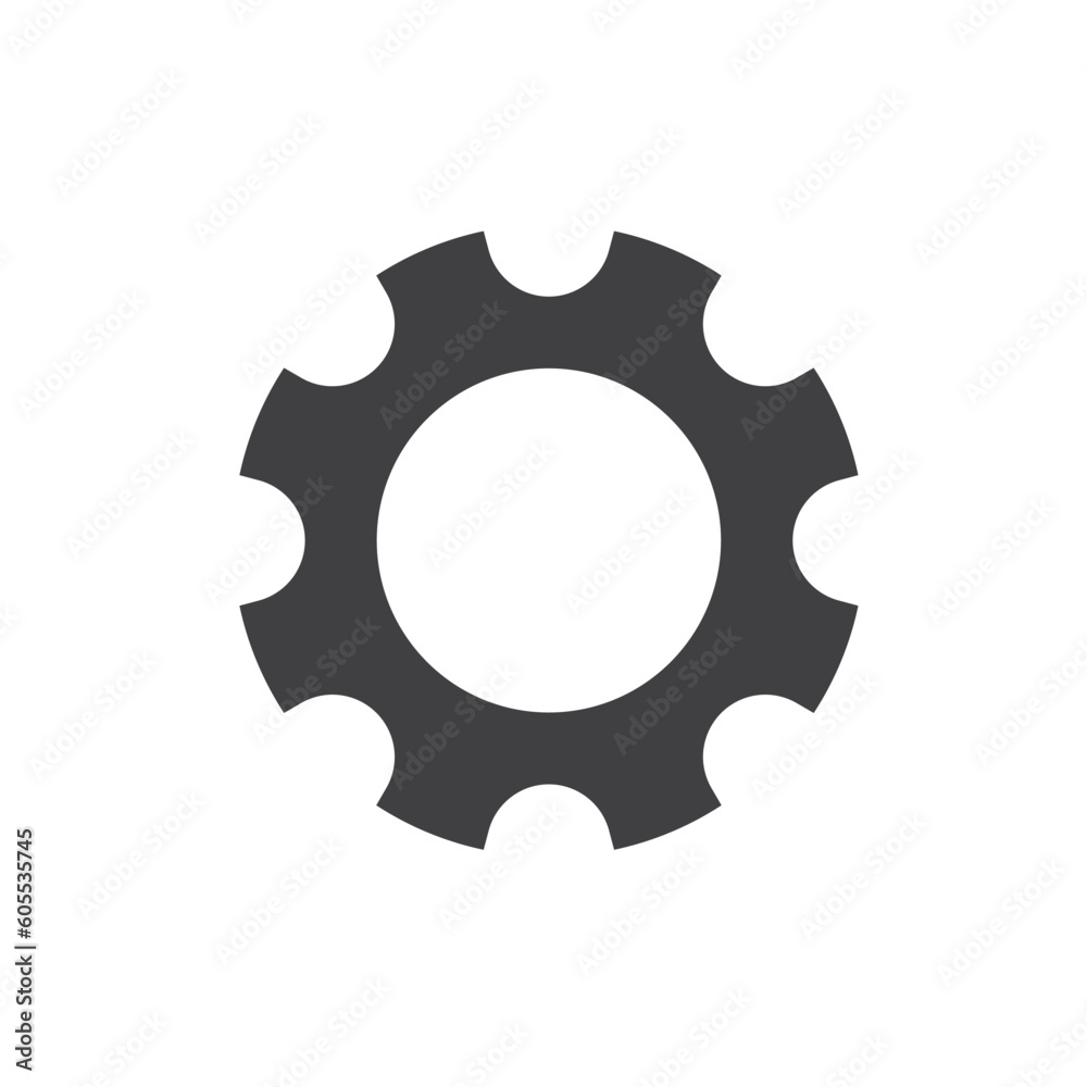 black gear icon vector element design template black gear icon vector element design template