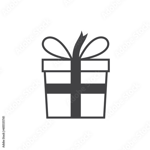 black give box icon vector element design template