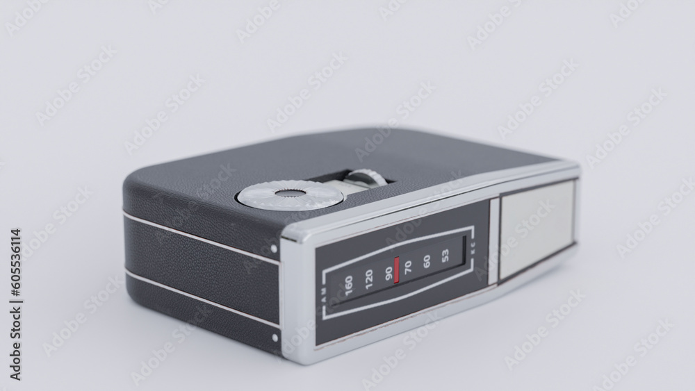 Fototapeta premium Vintage Transmision Radio premium photo 3d render