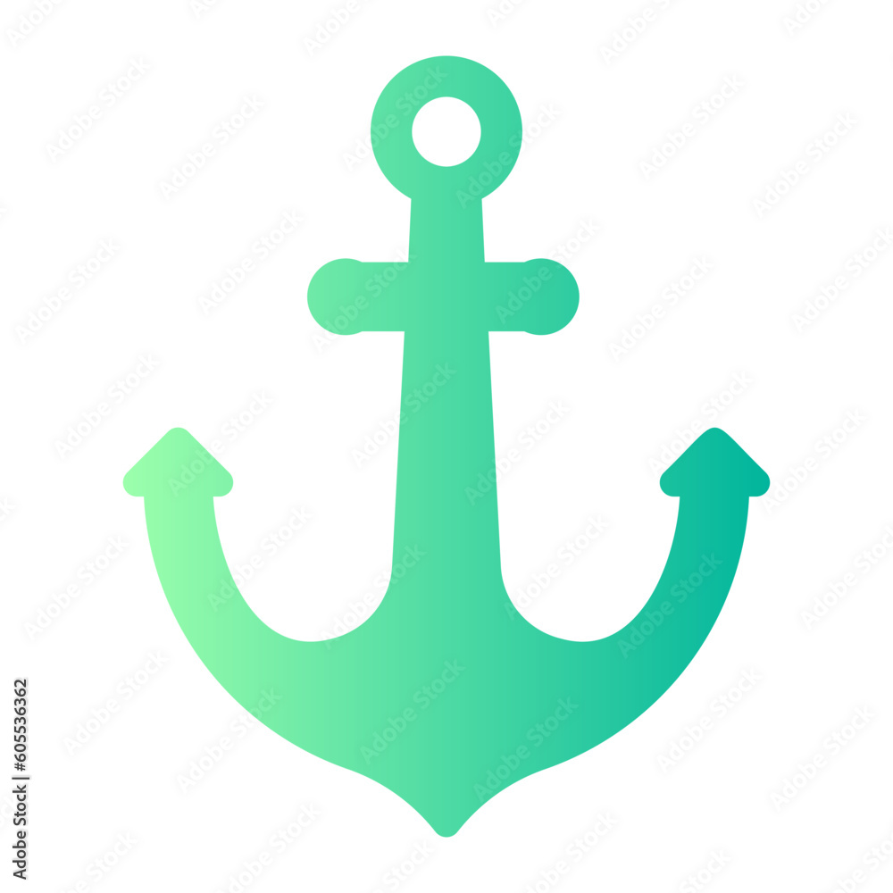 anchor gradient icon anchor gradient icon