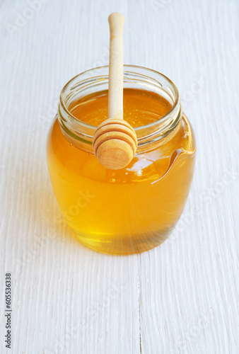 Fresh fragrant flower honey