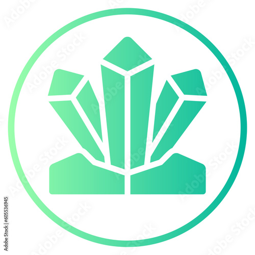 crystal gradient icon