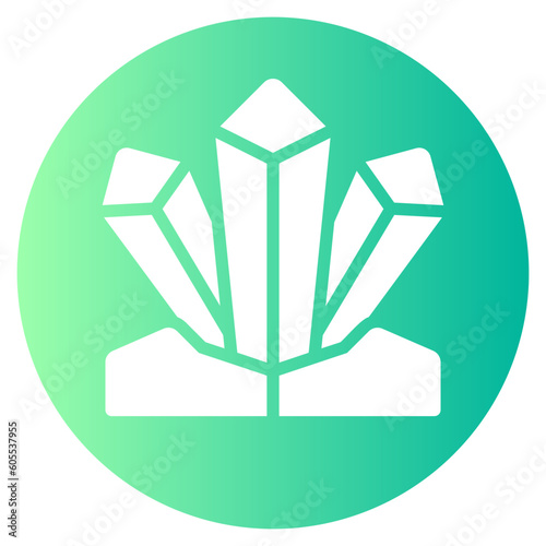 crystal gradient icon