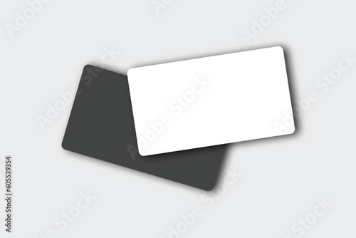 business branding cards template mockup with shadows