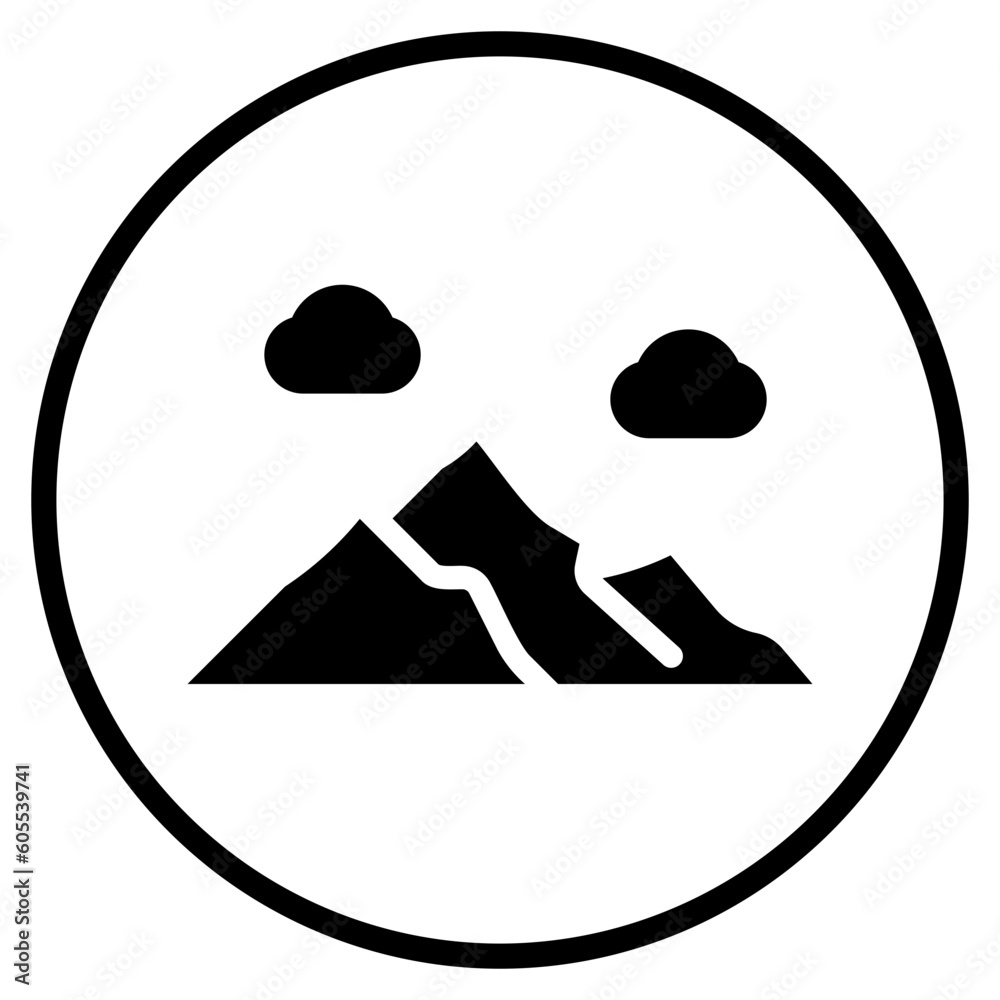montain glyph icon montain glyph icon