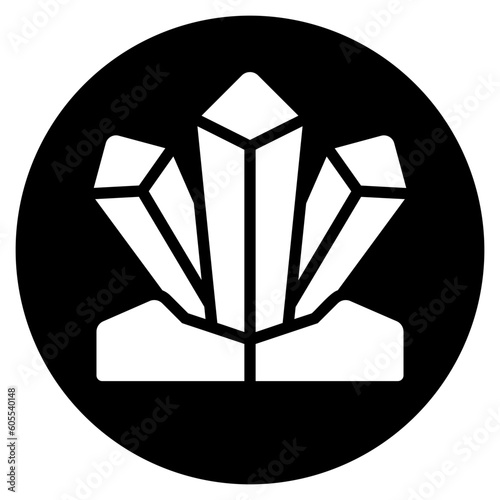 crystal glyph icon