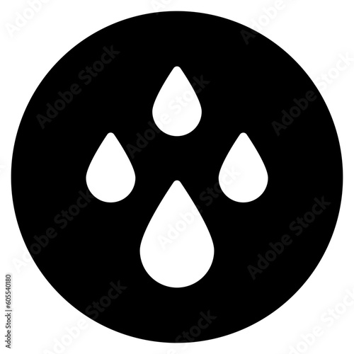 raindrop glyph icon