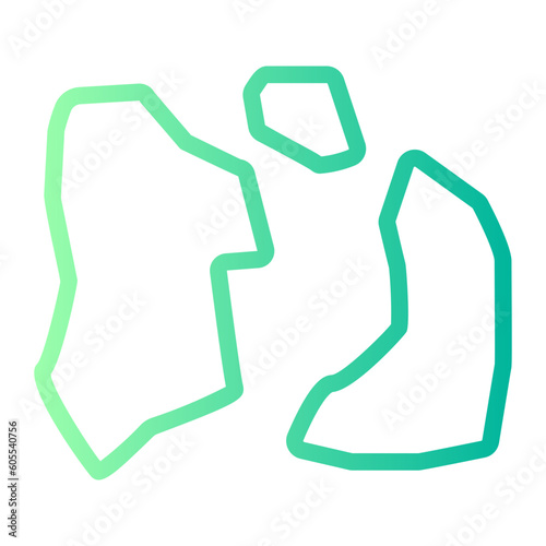 continents gradient icon