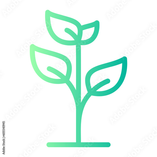 plant gradient icon