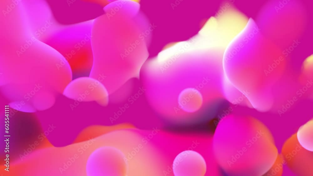 pink and orange gradient smooth tender drops - loop video