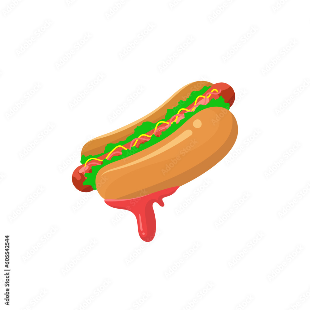 hotdog food illustration and icon. hot dog logo flat design. hot dog icon . hotdog illustration for design element and illustration clipart hotdog food illustration and icon. hot dog logo flat design. hot dog icon . hotdog illustration for design element and illustration clipart