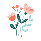 Floral and Leaf Designs in Soft Pastel Colors