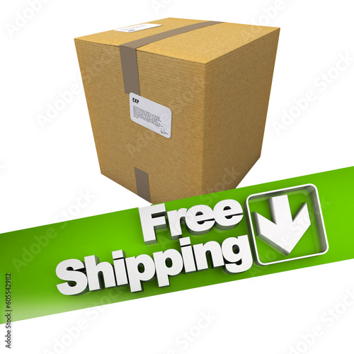 Free shipping, cardboard box