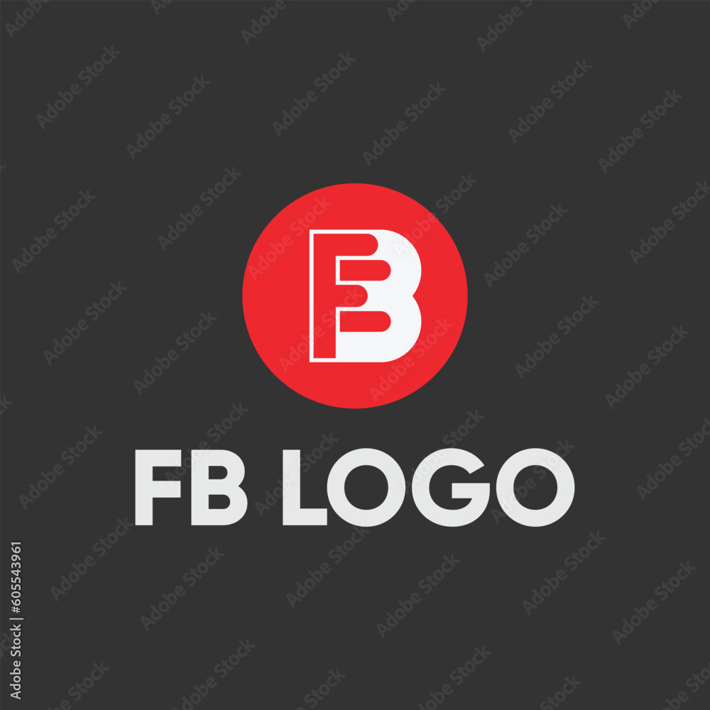 FB creative initial letter logo vector template FB creative initial letter logo vector template