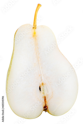Green Pear on white background , Pear fruit  Isolate on white with clipping path.