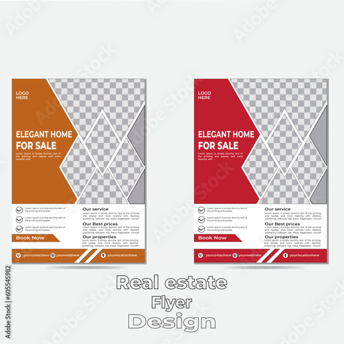 Corporate modern flyer design.
