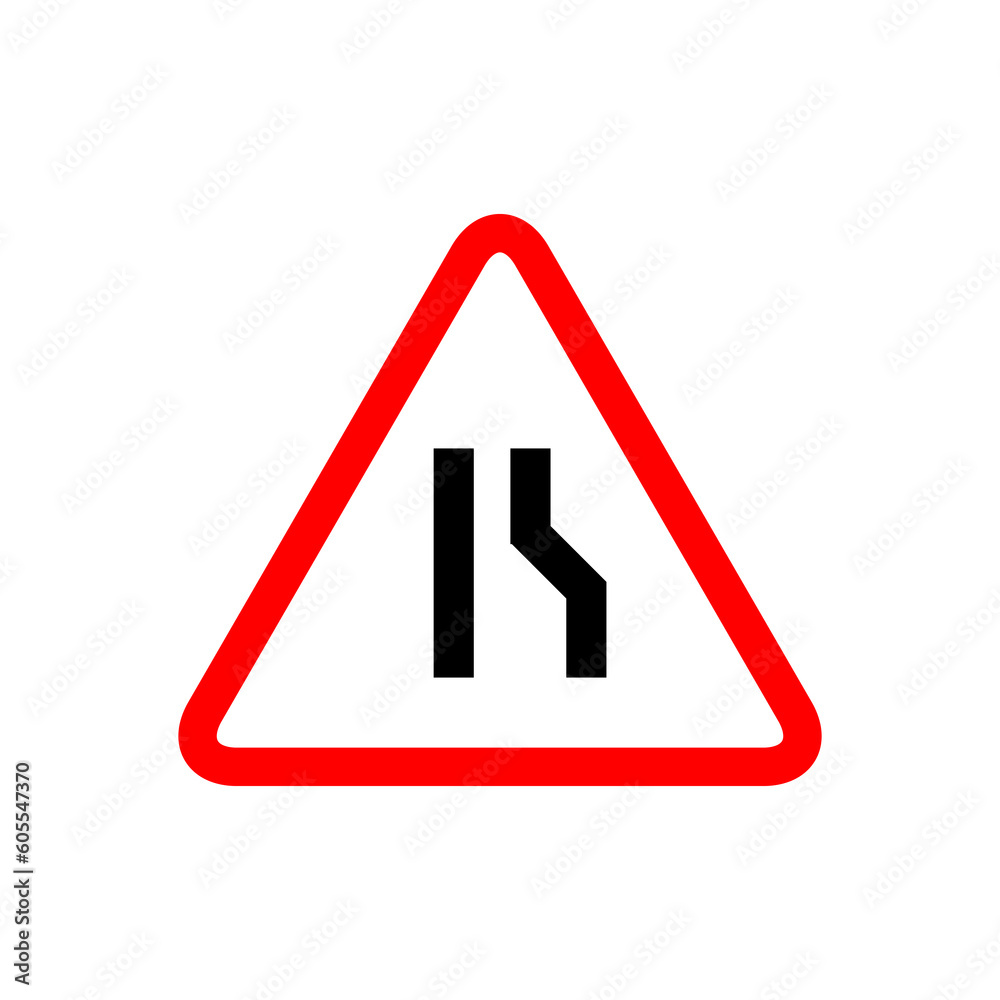 Vector Dual Carriageway ahead Icon Sign Icon Vector Illustration on white background..eps Vector Dual Carriageway ahead Icon Sign Icon Vector Illustration on white background..eps