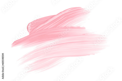 Fototapeta Naklejka Na Ścianę i Meble -  Shiny pink brush watercolor painting isolated on transparent background. watercolor png