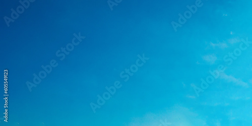Blue sky with white soft clouds texture background photo effect, sunny spring summer cloud wallpaper