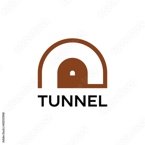 tunnel logo with modern abstract design concept
