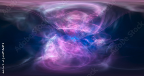 Abstract waves of iridescent glowing energy magical cosmic galactic wind bright abstract background © Bolbik