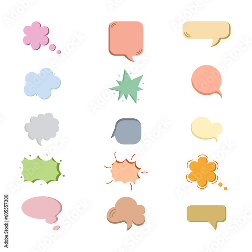 Speech buble element vector design