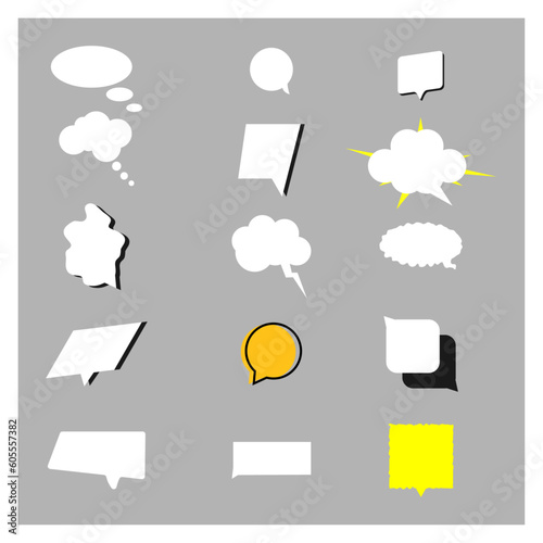 Speech buble element vector design