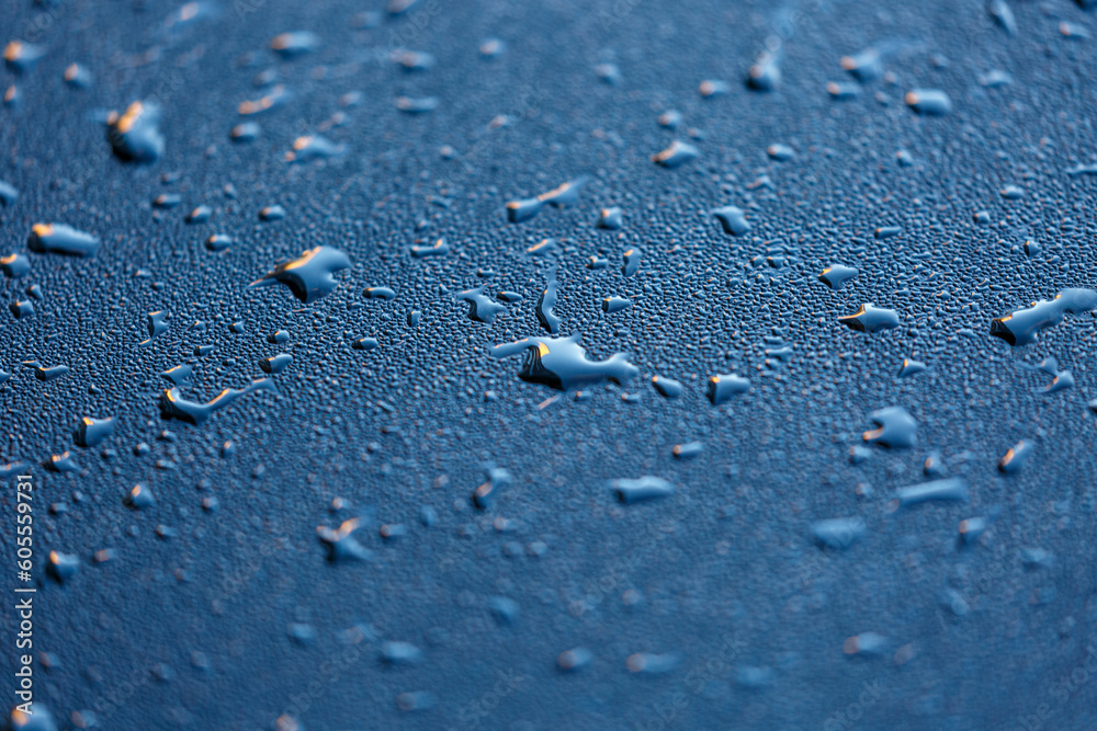 Abstract view to water drops on a surface Abstract view to water drops on a surface