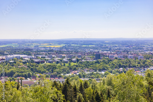 Landscape view of Skövde city in Sweden at the summer