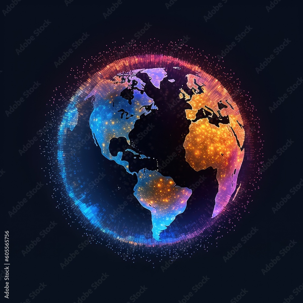 Fototapeta premium earth with space for text