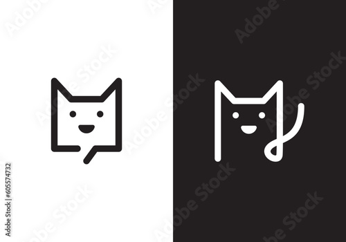 simple cat logo design inspiration